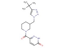6-({3-[(4-tert-butyl-1H-1,2,3-triazol-1-yl)methyl]piperidin-1-yl}carbonyl)pyridazin-3(2H)-one