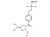 4-(4-{[(2S,4R)-4-(dimethylamino)-2-(hydroxymethyl)-1-pyrrolidinyl]carbonyl}phenyl)-2-methyl-2-butanol