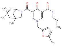 N-allyl-1-[(5-methyl-2-furyl)methyl]-4-oxo-5-[(1,3,3-trimethyl-6-azabicyclo[3.2.1]oct-6-yl)carbonyl]-1,4-dihydro-3-pyridinecarboxamide