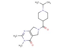 6-[(1-isopropyl-4-piperidinyl)carbonyl]-2,3-dimethyl-3,5,6,7-tetrahydro-4H-pyrrolo[3,4-d]pyrimidin-4-one
