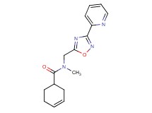 N-methyl-N-{[3-(2-pyridinyl)-1,2,4-oxadiazol-5-yl]methyl}-3-cyclohexene-1-carboxamide
