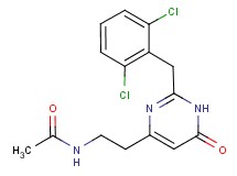N-{2-[2-(2,6-dichlorobenzyl)-6-oxo-1,6-dihydropyrimidin-4-yl]ethyl}acetamide