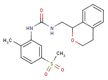 N-(3,4-dihydro-1H-2-benzopyran-1-ylmethyl)-N'-[2-methyl-5-(methylsulfonyl)phenyl]urea