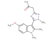 2-[5-(5-methoxy-1,2-dimethyl-1H-indol-3-yl)-1-methyl-1H-1,2,4-triazol-3-yl]acetamide