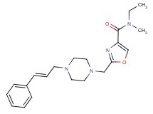 N-ethyl-N-methyl-2-({4-[(2E)-3-phenylprop-2-en-1-yl]piperazin-1-yl}methyl)-1,3-oxazole-4-carboxamide