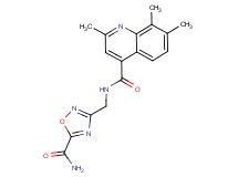 N-{[5-(aminocarbonyl)-1,2,4-oxadiazol-3-yl]methyl}-2,7,8-trimethylquinoline-4-carboxamide