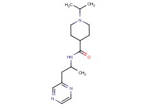 1-isopropyl-N-[1-methyl-2-(2-pyrazinyl)ethyl]-4-piperidinecarboxamide