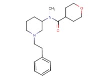 N-methyl-N-[1-(2-phenylethyl)-3-piperidinyl]tetrahydro-2H-pyran-4-carboxamide