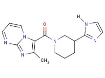 3-{[3-(1H-imidazol-2-yl)-1-piperidinyl]carbonyl}-2-methylimidazo[1,2-a]pyrimidine