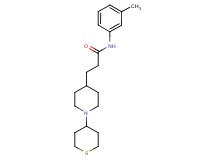 N-(3-methylphenyl)-3-[1-(tetrahydro-2H-thiopyran-4-yl)-4-piperidinyl]propanamide