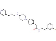 N-[2-(3-fluorophenyl)ethyl]-2-[4-(4-{[3-(4-pyridinyl)propyl]amino}-1-piperidinyl)phenyl]acetamide