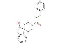 1'-[(4-pyridinylthio)acetyl]-2,3-dihydrospiro[indene-1,4'-piperidin]-2-ol