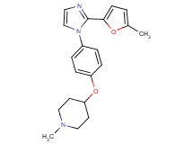 1-methyl-4-{4-[2-(5-methyl-2-furyl)-1H-imidazol-1-yl]phenoxy}piperidine