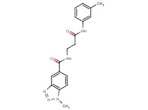 1-methyl-N-{3-[(3-methylphenyl)amino]-3-oxopropyl}-1H-1,2,3-benzotriazole-5-carboxamide