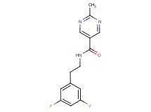 N-[2-(3,5-difluorophenyl)ethyl]-2-methylpyrimidine-5-carboxamide