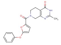 2-methyl-7-(5-phenoxy-2-furoyl)-5,6,7,8-tetrahydropyrido[3,4-d]pyrimidin-4(3H)-one