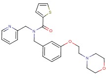 N-{3-[2-(4-morpholinyl)ethoxy]benzyl}-N-(2-pyridinylmethyl)-2-thiophenecarboxamide