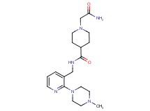 1-(2-amino-2-oxoethyl)-N-{[2-(4-methylpiperazin-1-yl)pyridin-3-yl]methyl}piperidine-4-carboxamide