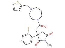 3-(2-fluorophenyl)-1-methyl-3-{2-oxo-2-[4-(2-thienylmethyl)-1,4-diazepan-1-yl]ethyl}-2,5-pyrrolidinedione