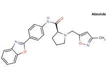 N-[4-(1,3-benzoxazol-2-yl)phenyl]-1-[(3-methylisoxazol-5-yl)methyl]-L-prolinamide