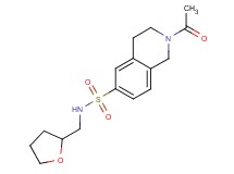 2-acetyl-N-(tetrahydrofuran-2-ylmethyl)-1,2,3,4-tetrahydroisoquinoline-6-sulfonamide