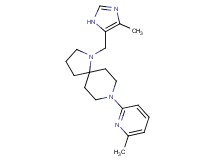 1-[(4-methyl-1H-imidazol-5-yl)methyl]-8-(6-methyl-2-pyridinyl)-1,8-diazaspiro[4.5]decane
