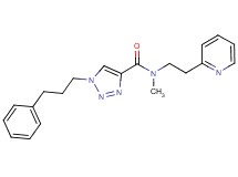 N-methyl-1-(3-phenylpropyl)-N-[2-(2-pyridinyl)ethyl]-1H-1,2,3-triazole-4-carboxamide