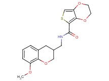 N-[(8-methoxy-3,4-dihydro-2H-chromen-3-yl)methyl]-2,3-dihydrothieno[3,4-b][1,4]dioxine-5-carboxamide