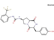 N-[(3S,7S,8aS)-3-(4-hydroxybenzyl)-1,4-dioxooctahydropyrrolo[1,2-a]pyrazin-7-yl]-N'-[2-(trifluoromethyl)phenyl]urea
