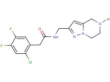 2-(2-chloro-4,5-difluorophenyl)-N-(4,5,6,7-tetrahydropyrazolo[1,5-a]pyrazin-2-ylmethyl)acetamide hydrochloride