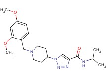 1-[1-(2,4-dimethoxybenzyl)-4-piperidinyl]-N-isopropyl-1H-1,2,3-triazole-4-carboxamide