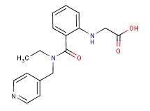 [(2-{[ethyl(pyridin-4-ylmethyl)amino]carbonyl}phenyl)amino]acetic acid