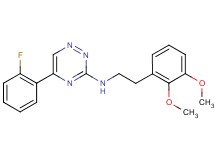 N-[2-(2,3-dimethoxyphenyl)ethyl]-5-(2-fluorophenyl)-1,2,4-triazin-3-amine