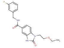 1-(2-ethoxyethyl)-N-(3-fluorobenzyl)-2-oxo-2,3-dihydro-1H-benzimidazole-5-carboxamide