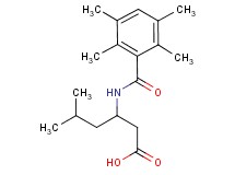 5-methyl-3-[(2,3,5,6-tetramethylbenzoyl)amino]hexanoic acid