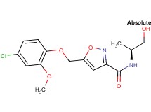 5-[(4-chloro-2-methoxyphenoxy)methyl]-N-[(1S)-2-hydroxy-1-methylethyl]isoxazole-3-carboxamide
