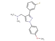 1-[3-(3-fluorophenyl)-1-(4-methoxyphenyl)-1H-pyrazol-4-yl]-N,N-dimethylmethanamine