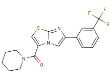 3-(1-piperidinylcarbonyl)-6-[3-(trifluoromethyl)phenyl]imidazo[2,1-b][1,3]thiazole