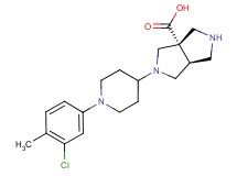 (3aS*,6aS*)-2-[1-(3-chloro-4-methylphenyl)piperidin-4-yl]hexahydropyrrolo[3,4-c]pyrrole-3a(1H)-carboxylic acid