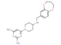 4-{4-[(3,4-dihydro-2H-1,5-benzodioxepin-7-ylmethyl)amino]piperidin-1-yl}-6-methylpyrimidin-2-amine