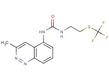 N-(3-methylcinnolin-5-yl)-N'-{2-[(trifluoromethyl)thio]ethyl}urea