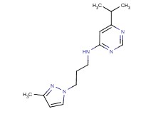 6-isopropyl-N-[3-(3-methyl-1H-pyrazol-1-yl)propyl]pyrimidin-4-amine