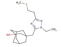 3-({1-ethyl-3-[2-(methylthio)ethyl]-1H-1,2,4-triazol-5-yl}methyl)adamantan-1-ol