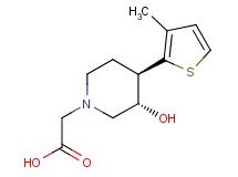 [(3S*,4R*)-3-hydroxy-4-(3-methyl-2-thienyl)piperidin-1-yl]acetic acid