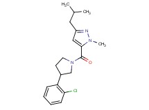 5-{[3-(2-chlorophenyl)-1-pyrrolidinyl]carbonyl}-3-isobutyl-1-methyl-1H-pyrazole