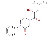 4-(2-hydroxy-4-methylpentanoyl)-1-phenyl-2-piperazinone