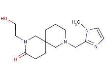 2-(2-hydroxyethyl)-8-[(1-methyl-1H-imidazol-2-yl)methyl]-2,8-diazaspiro[5.5]undecan-3-one
