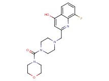 8-fluoro-2-{[4-(morpholin-4-ylcarbonyl)piperazin-1-yl]methyl}quinolin-4-ol