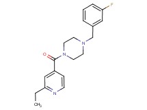 1-(2-ethylisonicotinoyl)-4-(3-fluorobenzyl)piperazine