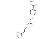 2-(4-propionylphenoxy)-N-[3-(1H-tetrazol-5-yl)propyl]acetamide